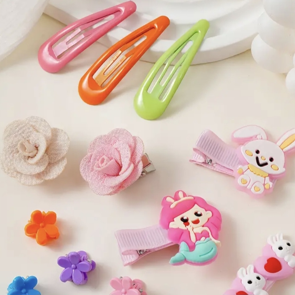 🎁🎁618 Piece Colorful Kids Hair Accessories Set - Picture 7 of 10